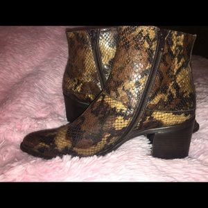 Charles David Snake and Leather Boots